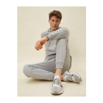 Koton Erkek Gri Beli Baglamali Cepli Basic Jogger Esofman Alti 1YAM45583LK