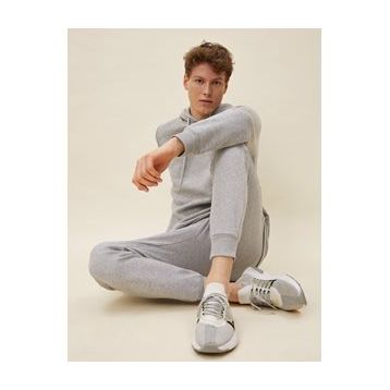 Koton Erkek Gri Beli Baglamali Cepli Basic Jogger Esofman Alti 1YAM45583LK