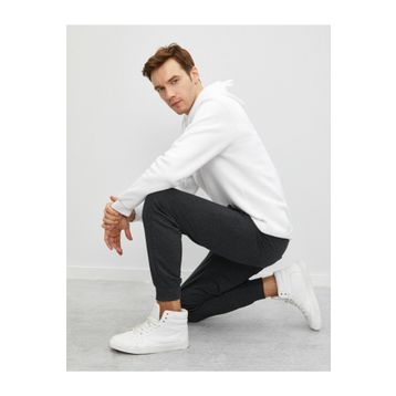 Koton Erkek Gri Beli Baglamali Cepli Basic Jogger Esofman Alti 1YAM45583LK