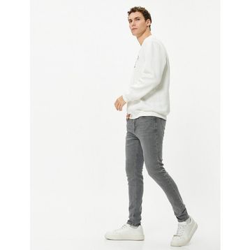 Koton Justin Gri Super Skinny Fit Jean Erkek Kot Pantolon