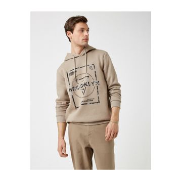 Koton Kapüsonlu Baskili Uzun Kollu Sweatshirt TYC00048662005