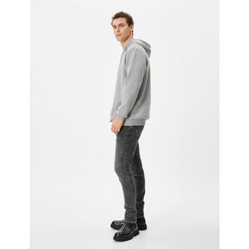 Koton Michael Siyah Skinny Fit Jean Erkek Kot Pantolon