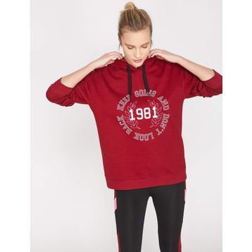 Koton SWEATSHIRT Kadın Sweatshirt Kırmızı