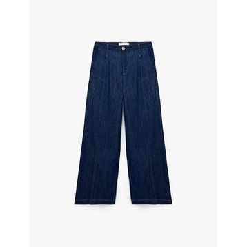Koton Wide Leg Bianca Lacivert Kadın Jean Kot Pantolon