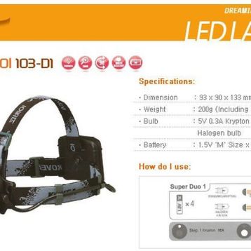 Kovea Super Duo 1 Kafa Lambası