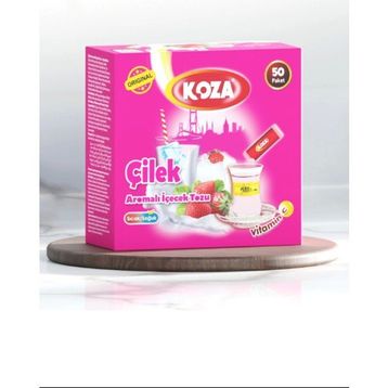 Koza 50'li Tek İçimlik Çilek Aromalı Toz İçecek