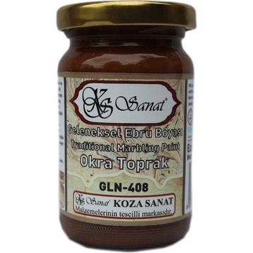 Koza GLN-408 Okra Toprak Ebru Boyası