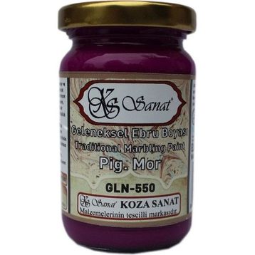 Koza GLN-550 Pigment Mor Ebru Boyası