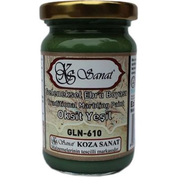 Koza GLN-610 Oksit Yeşil Ebru Boyası