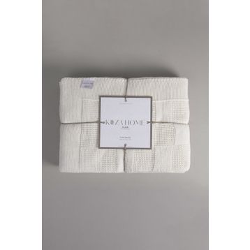 Koza Home 130x170 cm Plaid Krem Tv Battaniyesi