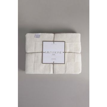 Koza Home 130x170 cm Plaid Krem Tv Battaniyesi