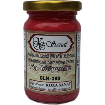 Koza Pigment Gülpembe 105 cc Sanat Ebru Boyası