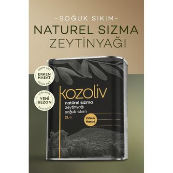 Kozoliv 2 lt Soğuk Sıkım Naturel Sızma Zeytinyağı
