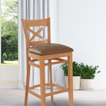 Kozza Home Naturel 65 CM Bristol Bar Sandalye