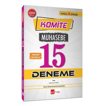 KPSS A Grubu Komite Muhasebe Tamamı Çözümlü 15 Deneme Akfon YayınlarıAkfon KPSS A Grubu Komite Muhasebe Tamamı Çözümlü 15 Deneme Akfon Yayınları