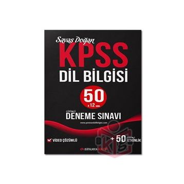 KPSS Dil Bilgisi Video Çözümlü 50 Deneme Sınavı - Dijital Hoca Akademi