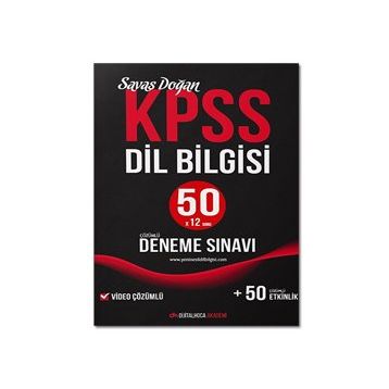 KPSS Dil Bilgisi Video Çözümlü 50 Deneme Sınavı - Dijital Hoca Akademi