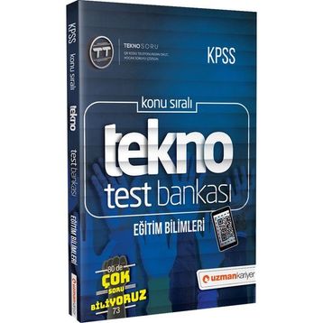 KPSS Eğitim Bilimleri Tekno Test Dijital Çözümlü-Uzman Kariyer Yayınları