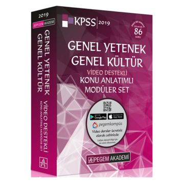 KPSS GENEL KÜLTÜR GENEL YETENEK MODÜLER SET KONU ANLATIMLI - TURGUT MEŞE