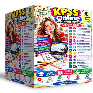 KPSS Genel Kültür Genel Yetenek Online Eğitim Seti Enine Boyuna Eğitim