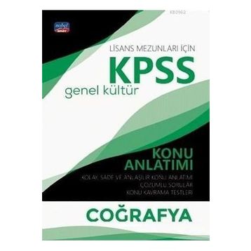 KPSS Lisans Coğrafya Genel Kültür Konu Anlatımı - Nobel Yayınları
