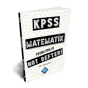 KPSS Matematik-Problemler Not Defteri-KR Akademi