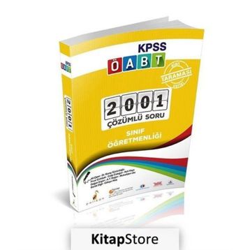 KPSS ÖABT Sınıf Öğretmenliği Alan Taraması 2001 Çözümlü Soru - Kolektif