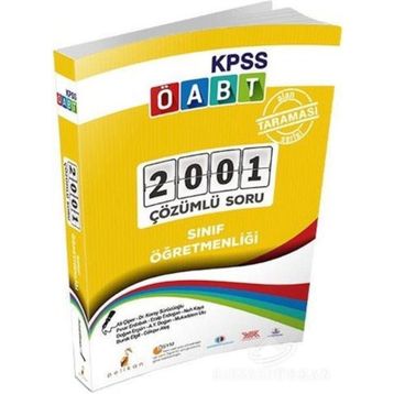 KPSS ÖABT Sınıf Öğretmenliği Alan Taraması 2001 Çözümlü Soru - Kolektif