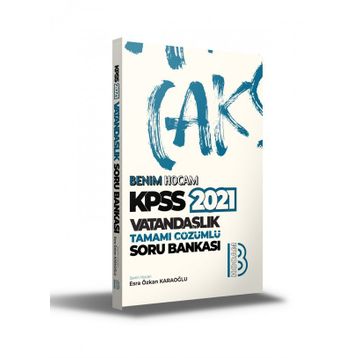 KPSS Vatandaşlık Tamamı Çözümlü Soru Bankası Benim Hocam Yayınları