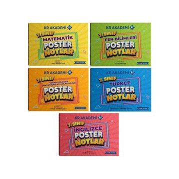 KR Akademi 7. Sınıf Poster Notlar Seti