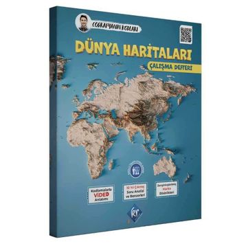 Kr Akademi Coğrafyanın Kodları Dünya Haritaları Çalışma Defteri