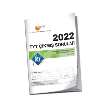 Kr Akademi Yayınları - 2022 TYT Çıkmış Sorular Tıpkı Basım Kitapçığı