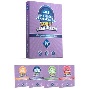 KR Akademi Yayınları 8. Sınıf Lgs Din Kültürü ve Ahlak Bilgisi Soru Fasikülleri Dört Çeyreklik Soru Bankası