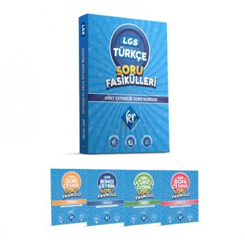 KR Akademi Yayınları 8. Sınıf LGS Türkçe Soru Fasikülleri Dört Çeyreklik Soru Bankası