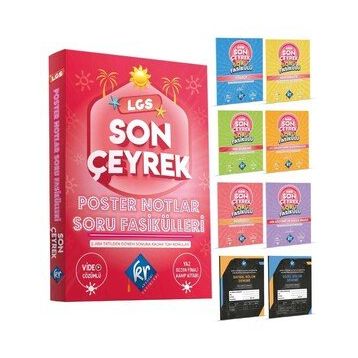 Kr Akademi Yayınları LGS Son Çeyrek Poster Notlar Soru Fasikülleri