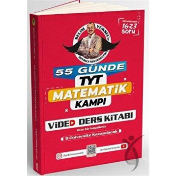KR Akademi Yayınları - TYT Matematik Kampı 55 Günde Video Ders Kitabı Bıyıklı Matematik