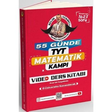 KR Akademi Yayınları - TYT Matematik Kampı 55 Günde Video Ders Kitabı Bıyıklı Matematik