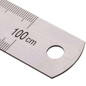 Kraf 100 cm İnch Ölçülü Çelik Cetvel