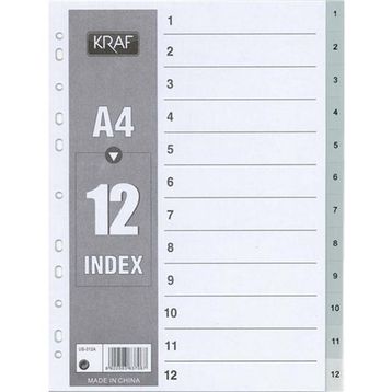 Kraf 1012 5262 1-12 Rakamlı Seperatör