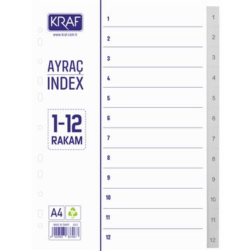 Kraf 1012 5262 1-12 Rakamlı Seperatör