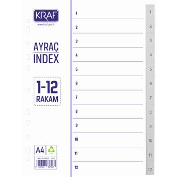 Kraf 1012 5262 1-12 Rakamlı Seperatör