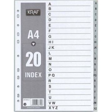 Kraf 1020 1-20 Seperatör PP Kapak Ayraç