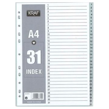 Kraf 1031 1-31 Seperatör PP Kapak Ayraç