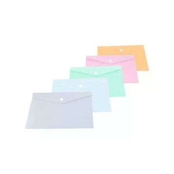 Kraf 1279 A4 Pastel Asorti Çıtçıtlı Dosya