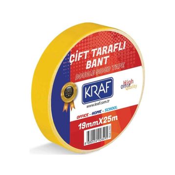 Kraf 19 mm x 25 mt Çift Taraflı Bant