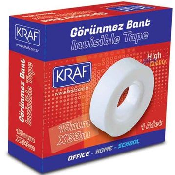 Kraf 19 mmx33 m Görünmez Bant