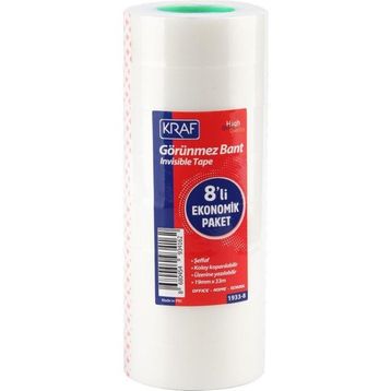Kraf 1933-8 19 mm 33 mt 8 Adet Görünmez Bant