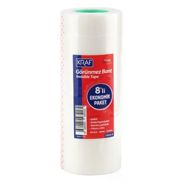 Kraf 1933-8 19 mm 33 mt 8 Adet Görünmez Bant