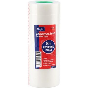 Kraf 1933-8 19 mm 33 mt 8 Adet Görünmez Bant