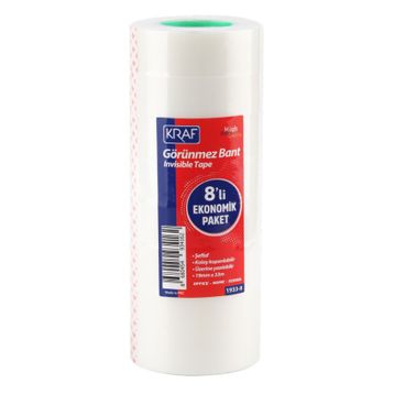 Kraf 1933-8 19 mm 33 mt 8 Adet Görünmez Bant